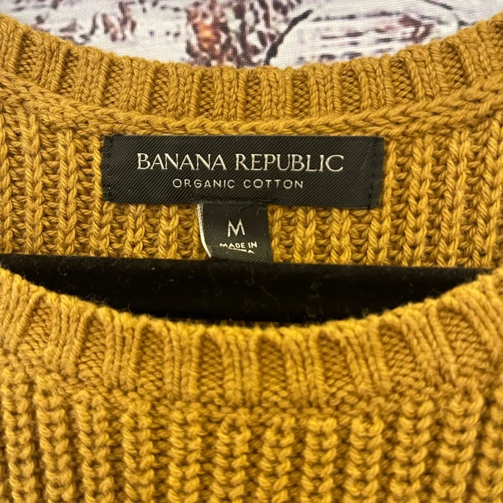 Banana Republic sweater tank in turmeric/mustard. 100% cotton. - Picture 2 of 6